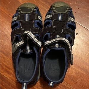 Size 12, 30Euro, pediped Navy Blue and Black Closed-Toe Kids Sandals